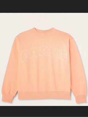 Parke X Target WOMEN’S PULLOVER  Mockneck Sweatshirt PEACH ORANGE Size L / XL